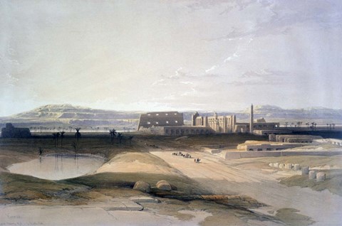 Framed Karnac, 19th century Print