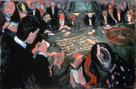 Framed Roulette Table at Monte Carlo, 1903 Print