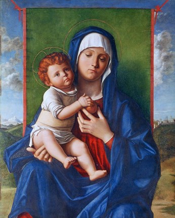 Framed Virgin and Child, c1480-1490 Print