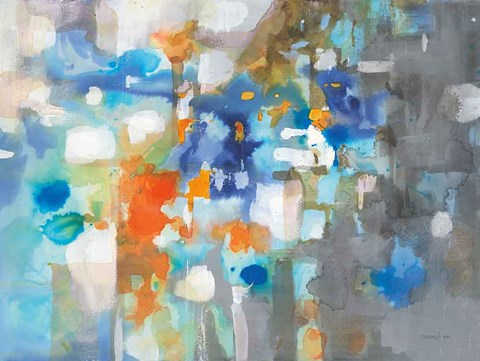 Framed Andes Ink Stain Print