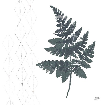 Framed Nordic Fern II Print