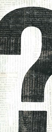 Framed Punctuated Black II Print