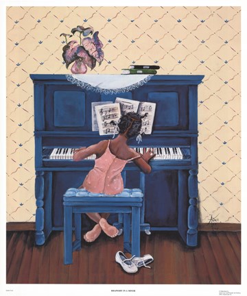 Framed Rhapsody in A Minor Print