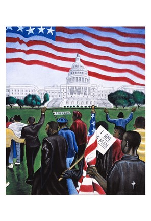 Framed 1963 March on Washington Print
