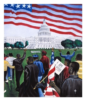 Framed 1963 March on Washington Print