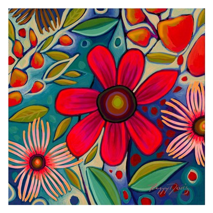 Framed Floral Gala IV Print