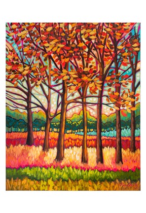 Framed Coral Forest Print