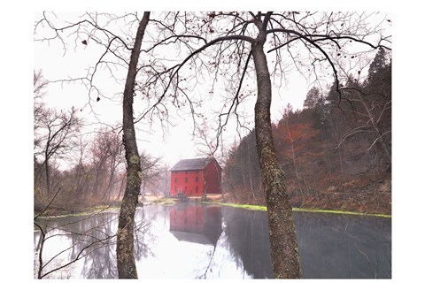 Framed Old Grist Mill Print