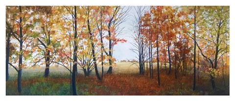 Framed Autumn Walk Print