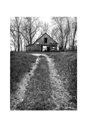 Framed Barn and Hoop Print