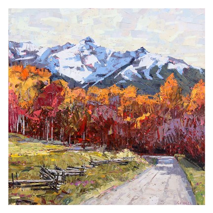 Framed Rocky Mountain Road Print