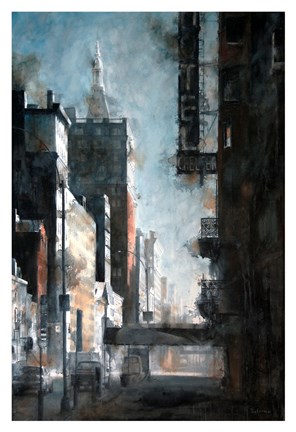 Framed West 23rd Street, Hotel Chelsea Print