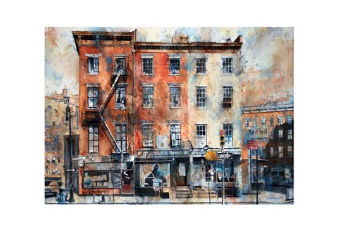 Framed Fellow Barbers, 3 Horatio Street Print