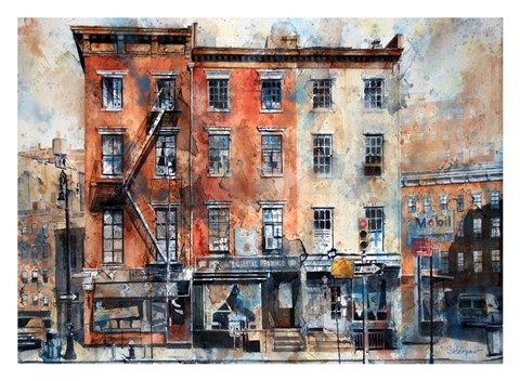 Framed Fellow Barbers, 3 Horatio Street Print