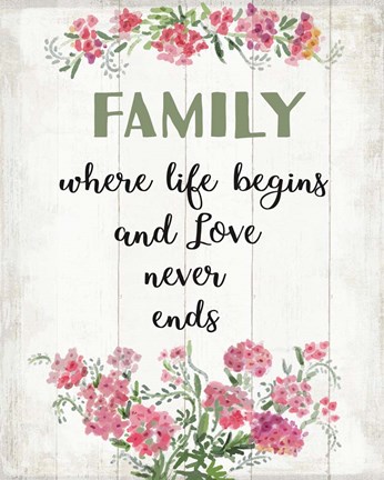 Framed Family Love 2 Print