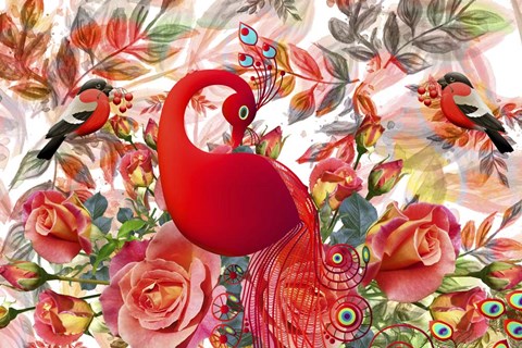 Framed Redgarden Print