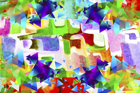 Framed My Colorful Mind 17 Print