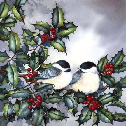 Framed Chickadee Print