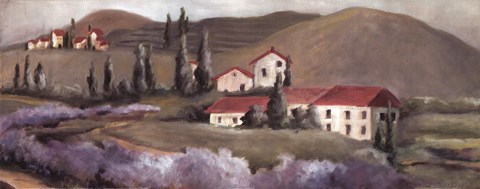 Framed Lavender Fields II Print