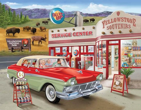 Framed Yellowstone Memories Print