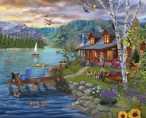 Framed Peaceful Summer Print