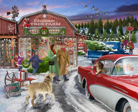 Framed Tree Farm Print