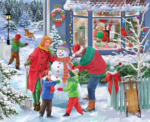 Framed Before Christmas Dinner Print