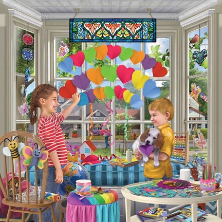 Framed Love Rainbow Print