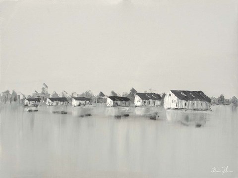 Framed Houseboats Print