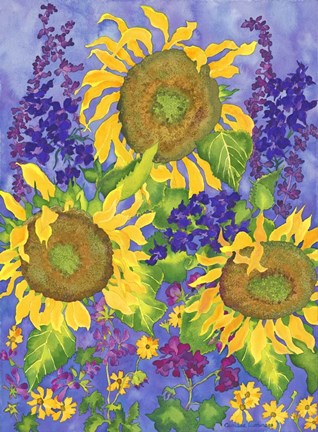 Framed Sunflower Power Print