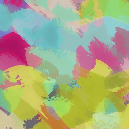 Framed Big Brush Strokes II Print