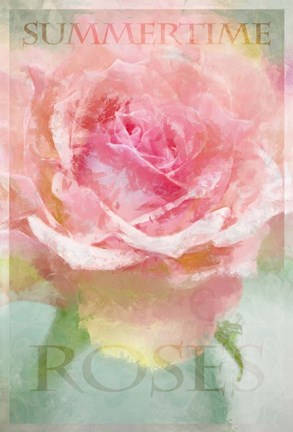 Framed Summertime Roses II Print