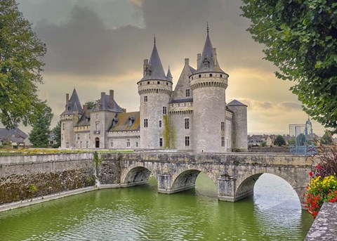 Framed Castle Towers and Bridge Print