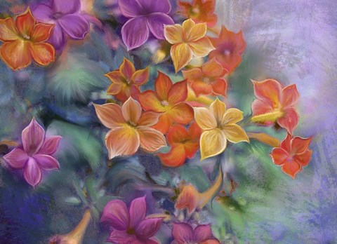 Framed Rainbow Bloom Print