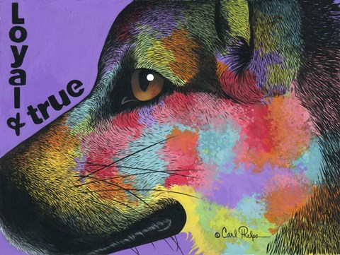 Framed Loyal and True Print