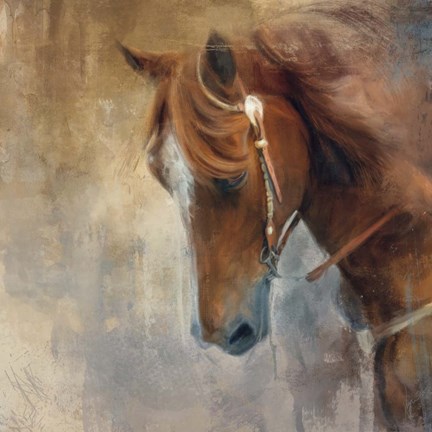 Framed Hair In Her Eyes Print