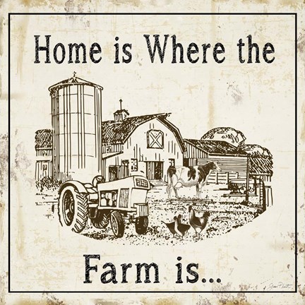 Framed Where The Farm Is A Print