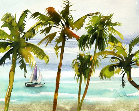 Framed Enchanted Beach Print