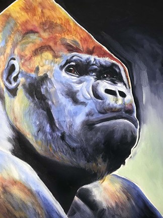 Framed Gorilla - Silverback Print