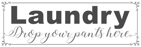 Framed Laundry Pants Print