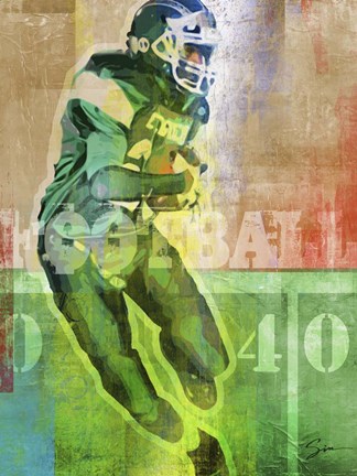 Framed Football 1 Print