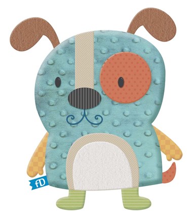 Framed FuddieDuds Dog Print