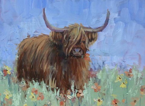Framed Scottish Highland Cow Print