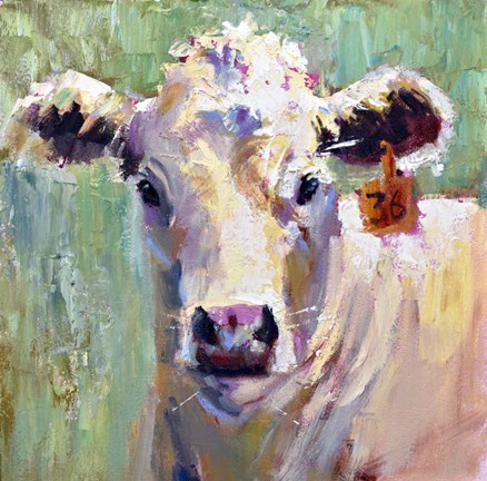 Framed 36 Cow Print