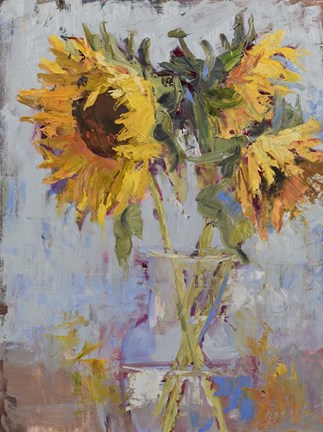 Framed Wild Sunflowers Print