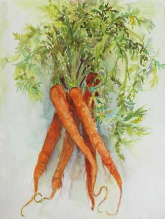 Framed Carrots Print