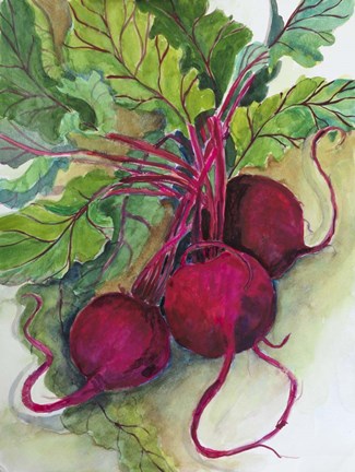 Framed Red Beets Print