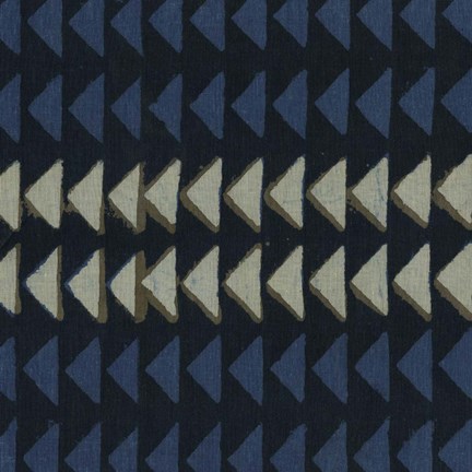 Framed Indigo Geometrics I Print
