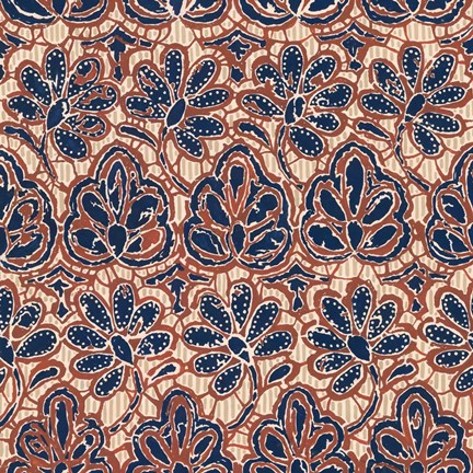 Framed Indonesian Batik III Print