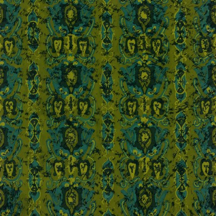 Framed Teal Batik II Print